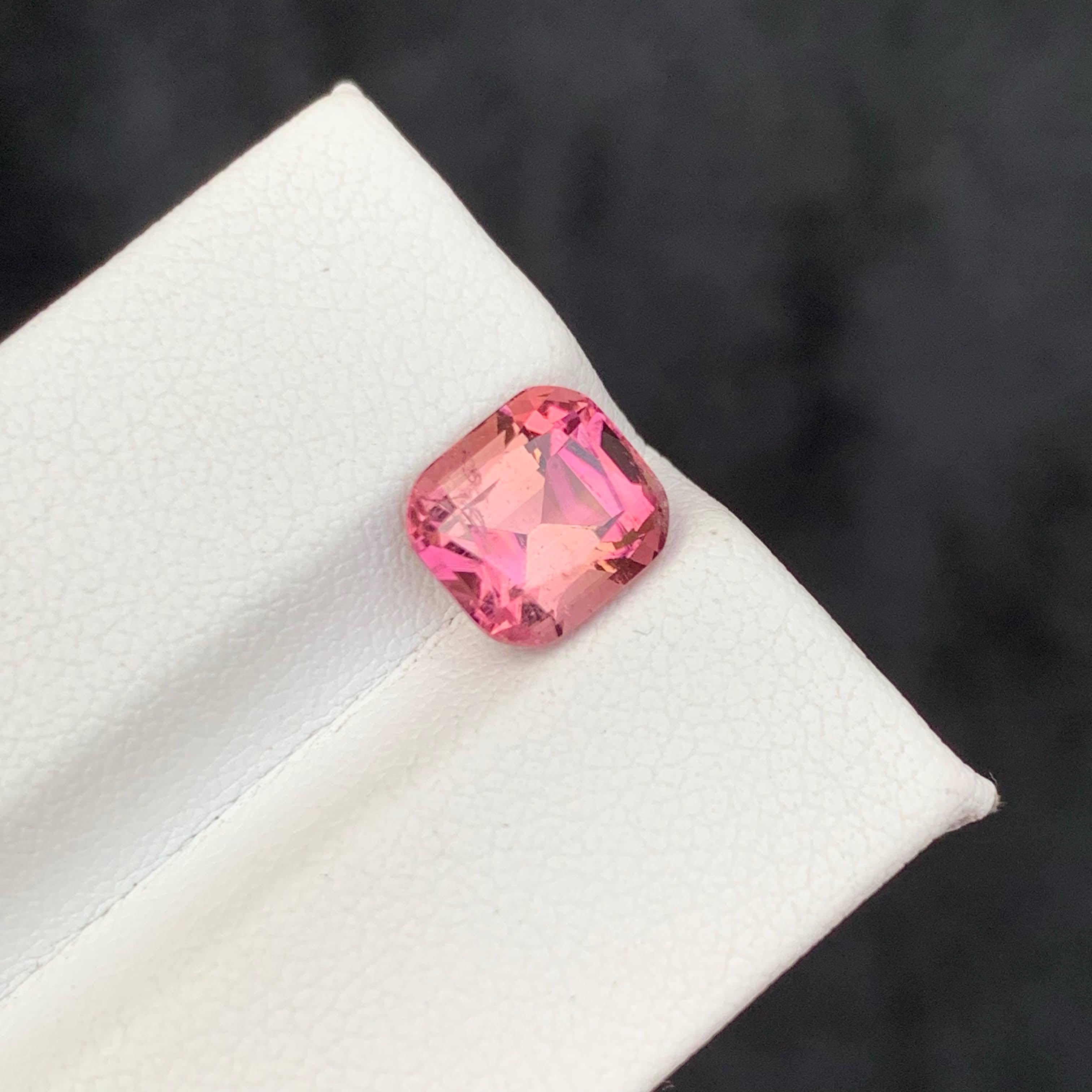 da uomo o donna 2.85 Carati di tormalina rosa pesco naturale sciolta con taglio a cuscino Gemma afgana in vendita