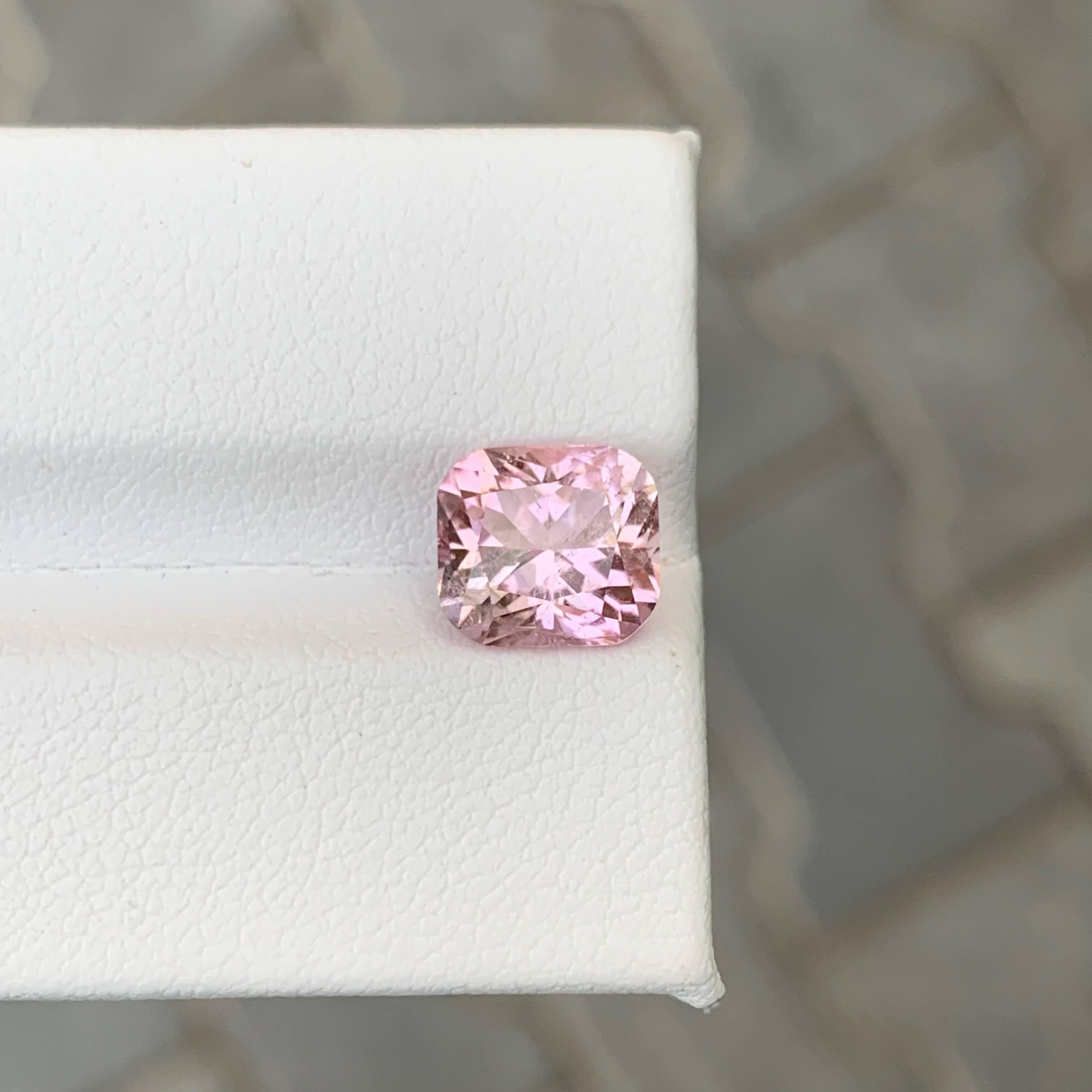 2,85 quilates de turmalina rosa suelta natural talla de precisión afgana gema en venta 3