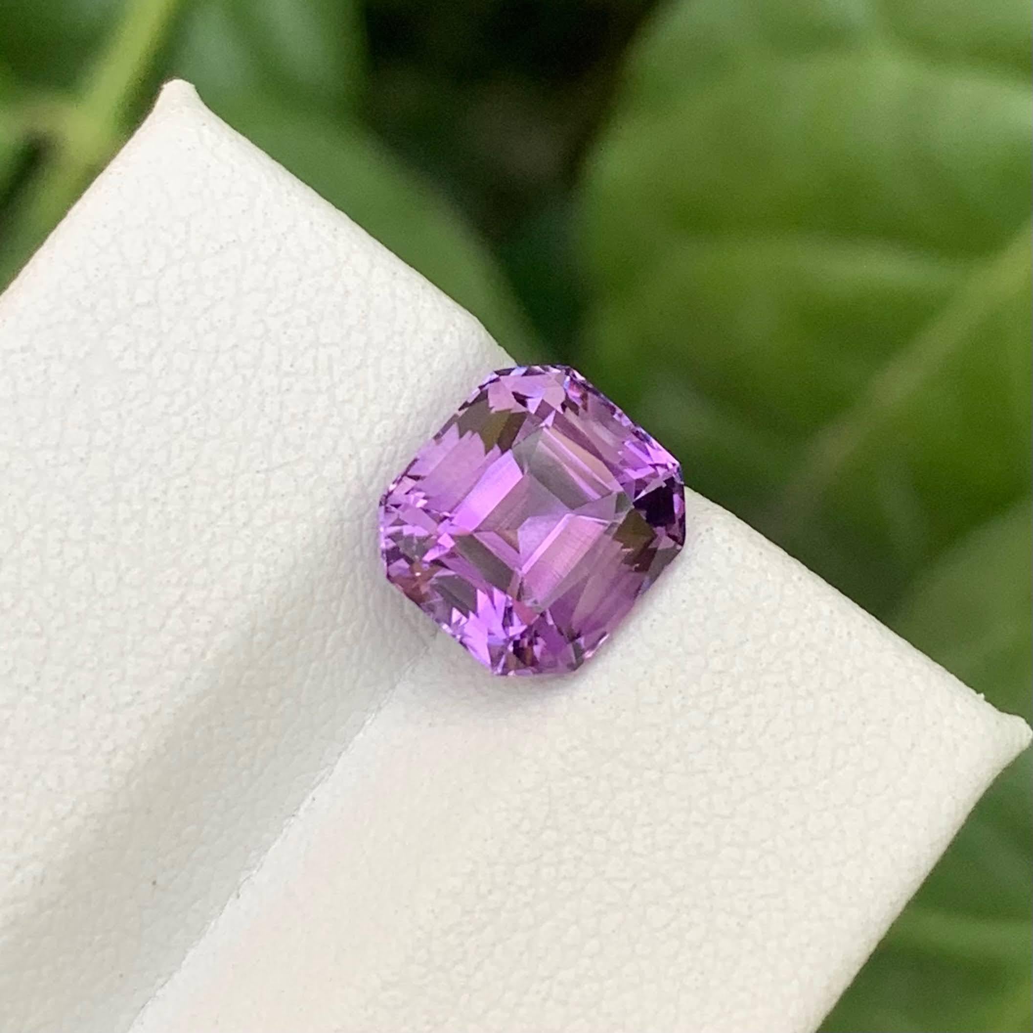 2.85 carati di pietra ametista viola naturale sciolta con taglio a cuscino Gemma brasiliana in vendita 1