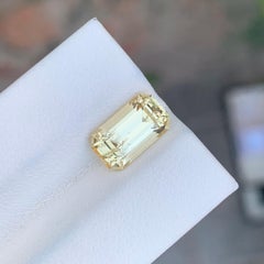 2.85 Carat Natural Loose Rare Scapolite Emerald Shape Gemstone