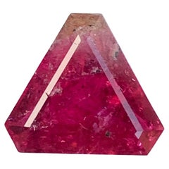 2.85 Carat Natural Loose Rubellite Tourmaline Trillion Cut Gemstone