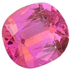 2.85 Carat Natural Loose Soft Pink Tourmaline Cushion Shape Gem For Ring 