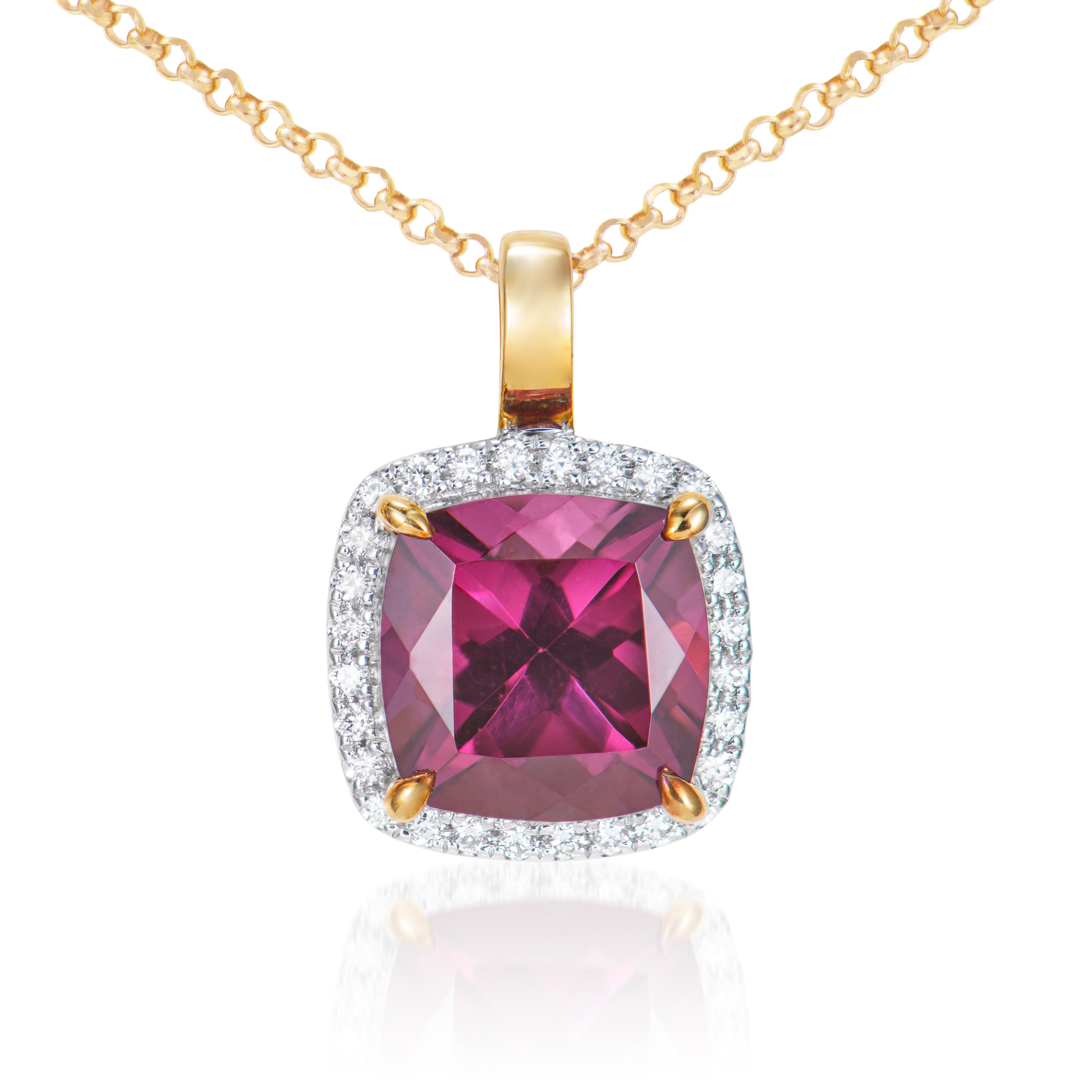 Presented A lovely collection of gems, including Amethyst, Peridot, Rhodolite, Sky Blue Topaz, Swiss Blue Topaz and Morganite is perfect for people who value quality and want to wear it to any occasion or celebration. The yellow gold Rhodolite