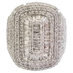 2.85 Carats Baguette Diamond White Gold 14k Ring 2.85 Carats Baguette Diamond White Gold 14k Ring