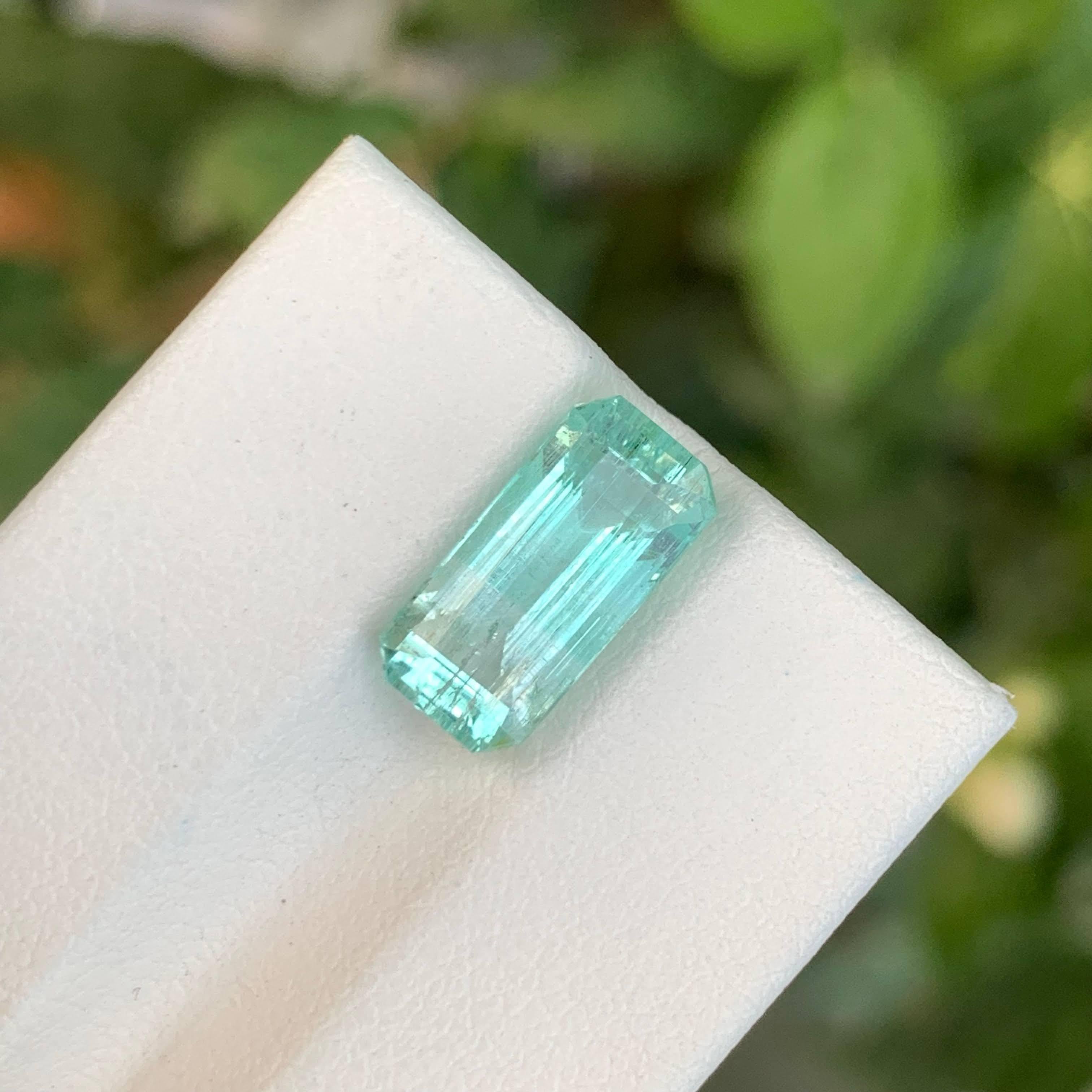 2.85 carats Loose Emerald Stone Emerald Cut Natural Afghan Gemstone in vendita 1