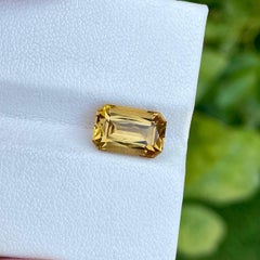 2.85 Carats Orange Citrine Stone Scissor Cut Natural Brazilian Gemstone