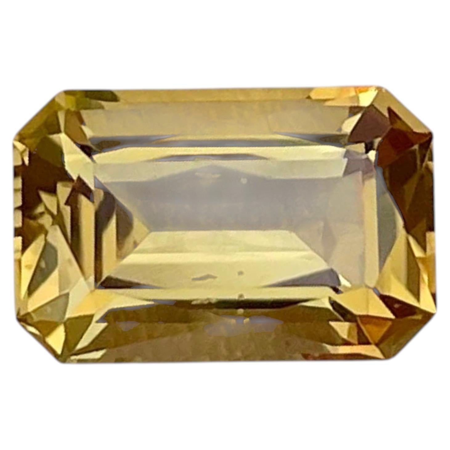 2.85 Carats Orange Citrine Stone Scissor Cut Natural Brazilian Gemstone