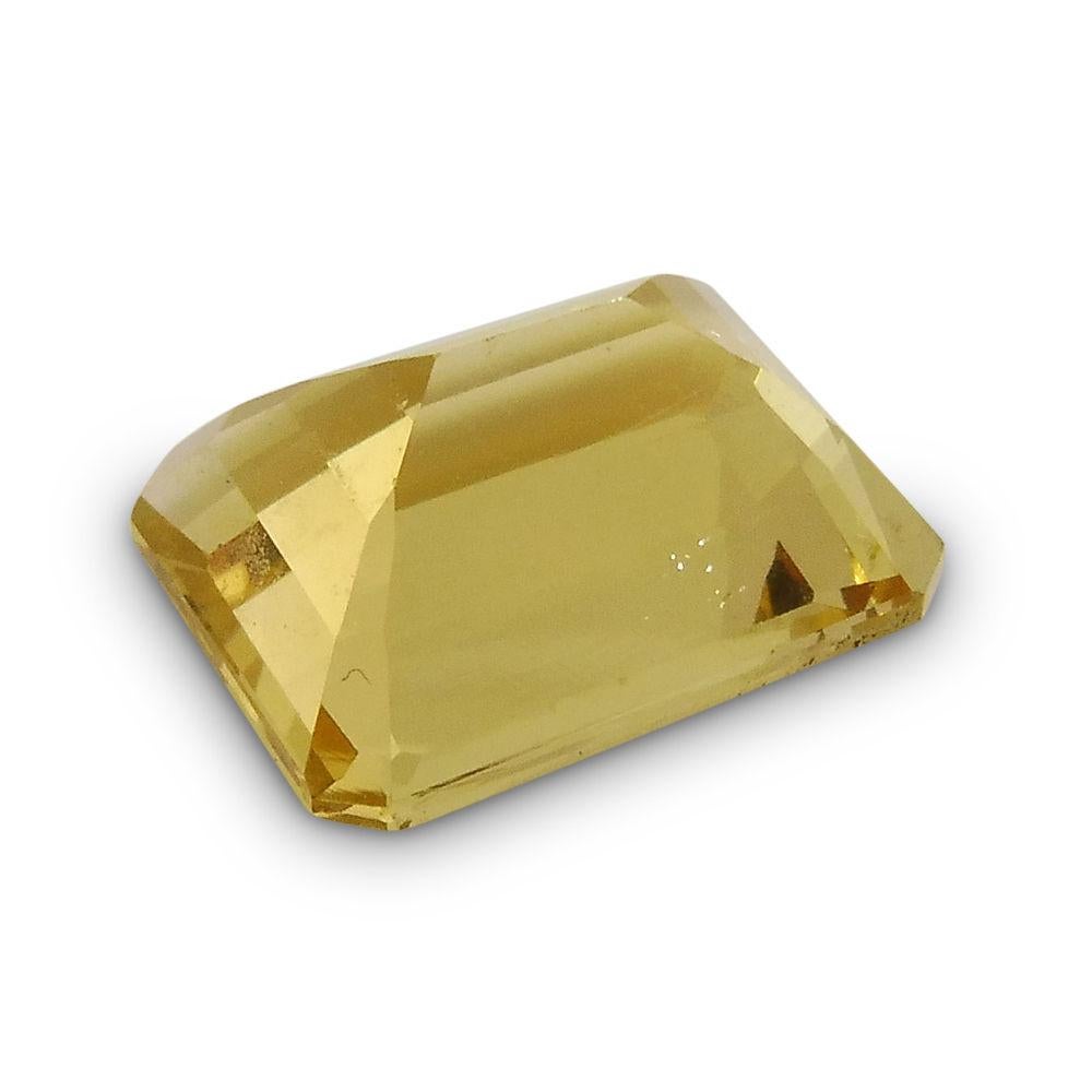 Mixed Cut 2.85 ct Octagon Heliodor/Yellow Beryl For Sale