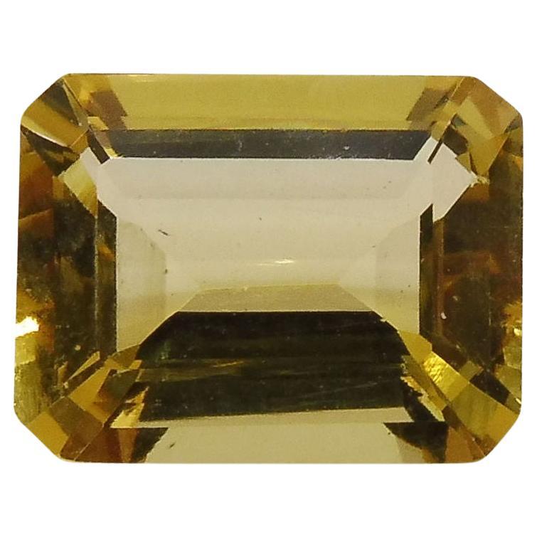 2.85 ct Octagon Heliodor/Yellow Beryl For Sale