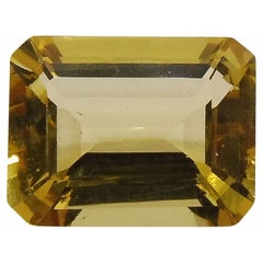 Beryl octogonal Heliodor/jaune 2,85 carats