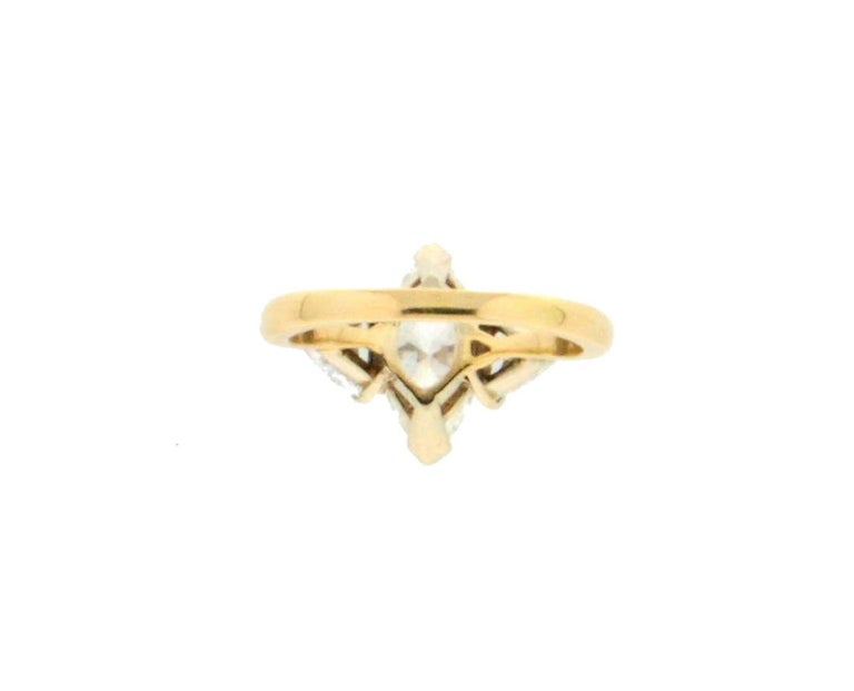 2 85 Karat  Marquise Diamonds 18  Karat  Yellow  Gold  Wedding  