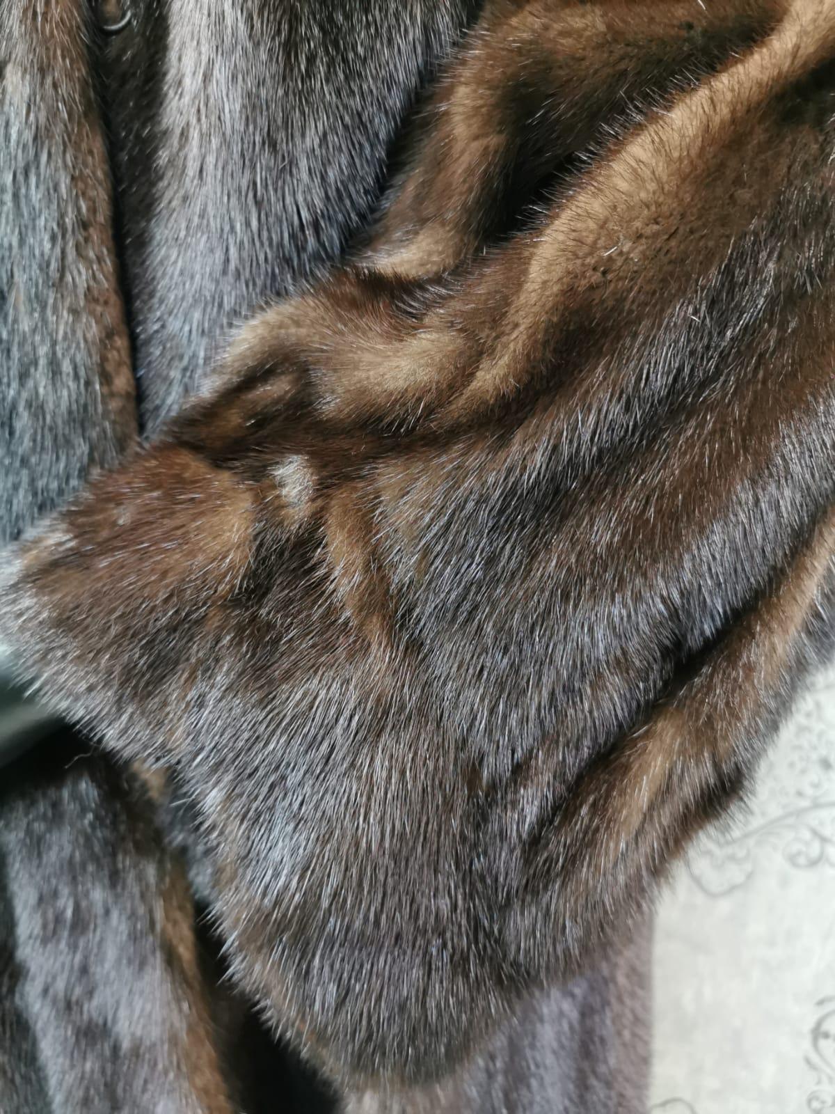 285 Nina ricci Nerz Pelzmantel Größe 30 Damen