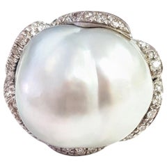 28.50 Carat Australian South Sea Pearl Cocktail Ring