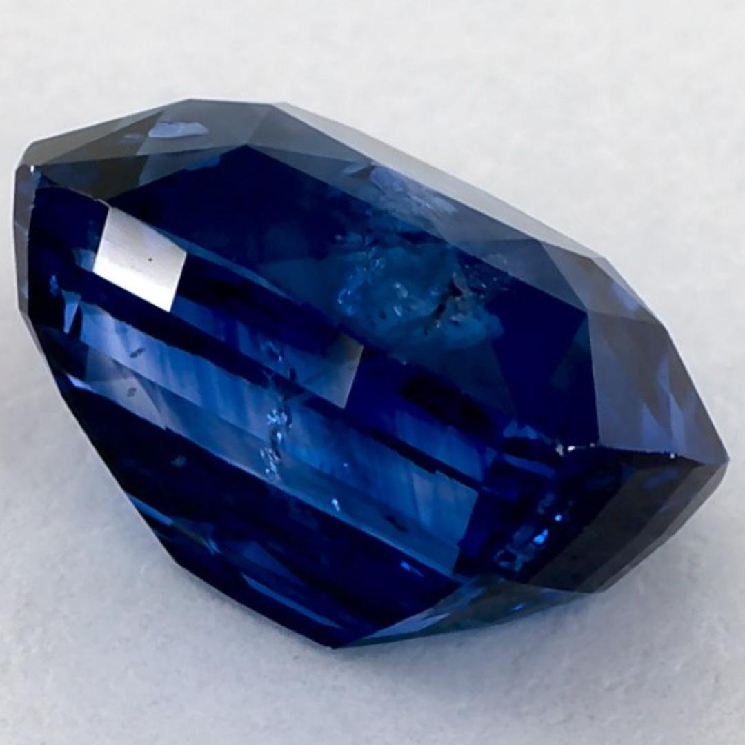 2.86 Karat Blauer Saphir Cushion Loser Edelstein im Angebot 1