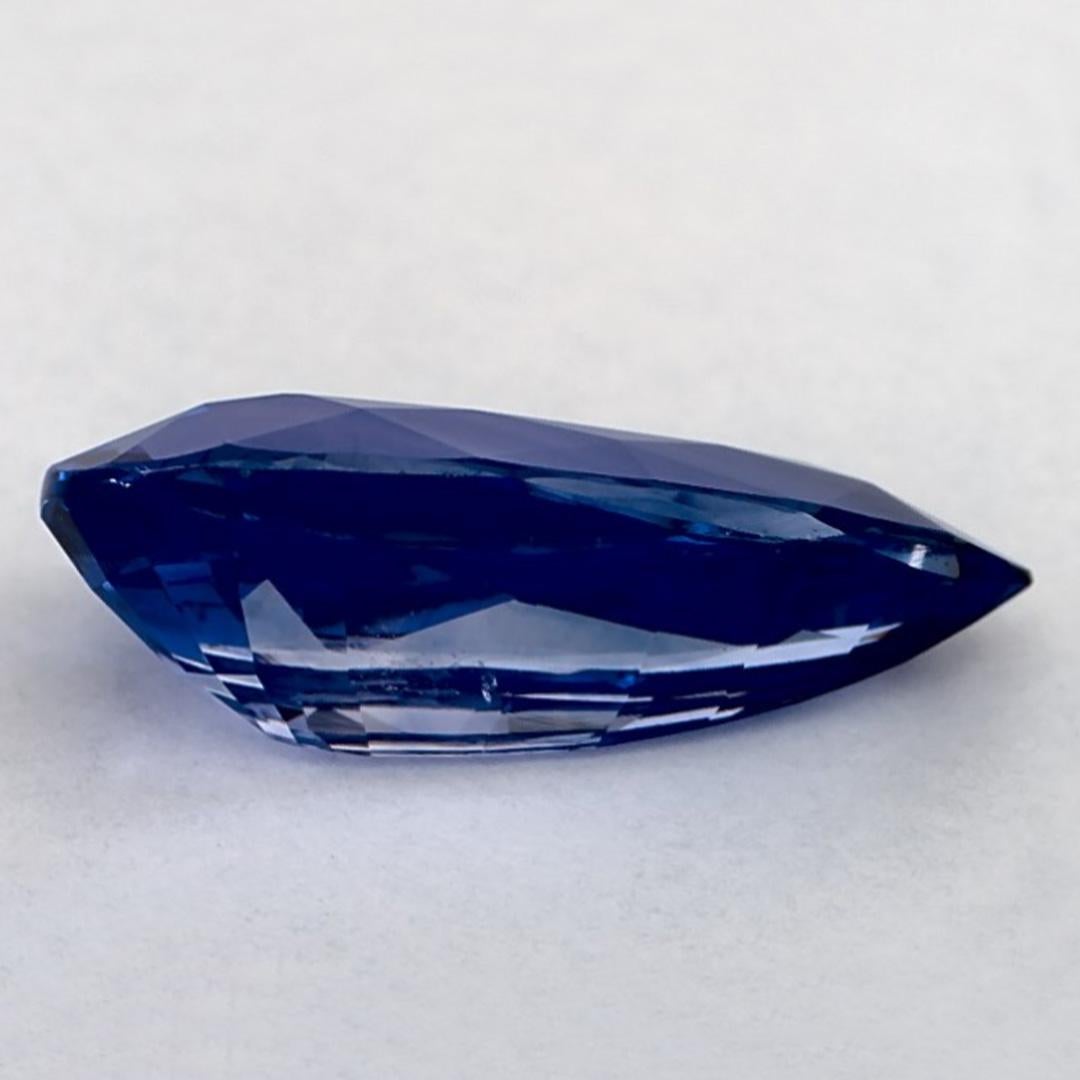 2.86 Karat Blauer Saphir Birne Loser Edelstein im Zustand „Neu“ im Angebot in Fort Lee, NJ