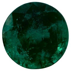 2.86 Ct Emerald Round Loose Gemstone (pierre précieuse en vrac)