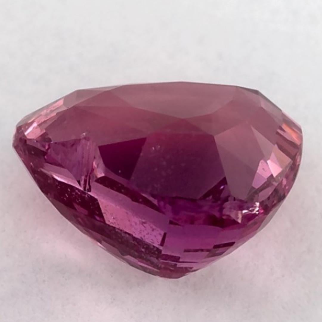 2.86 Ct Pink Sapphire Heart Loose Gemstone In condizioni Nuovo in vendita a Fort Lee, NJ