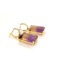 28.7 Carat Ametrine Dangling Earrings