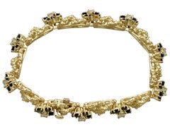 Bracciale in oro giallo con zaffiro da 2,87 carati e diamante da 1,90 carati di Kutchinsky