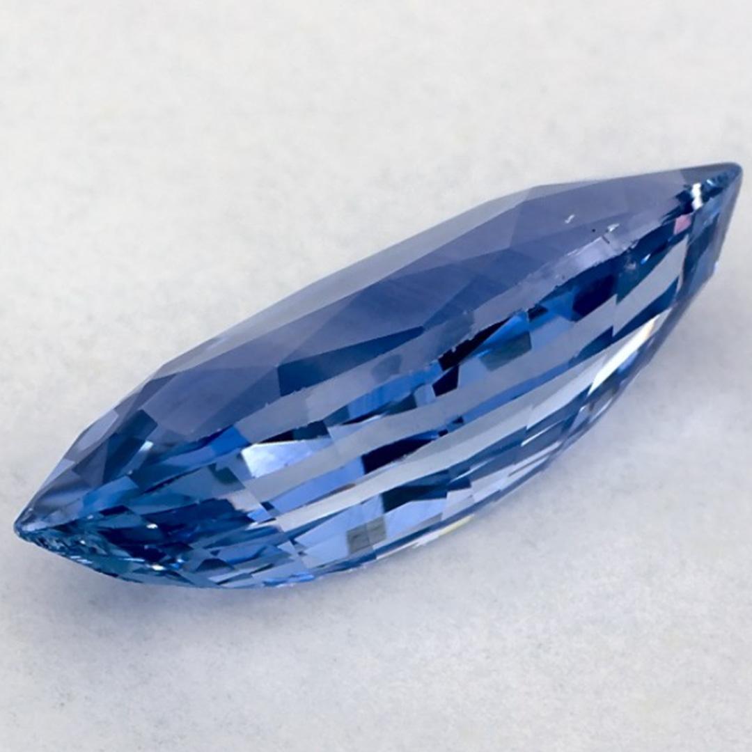 Gema suelta de zafiro azul marquesa de 2.87 qt en venta 3
