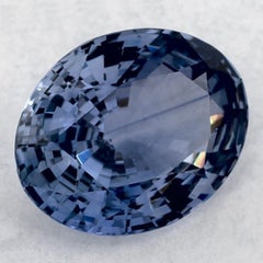 2.87 Karat Blauer Saphir Oval Loser Edelstein