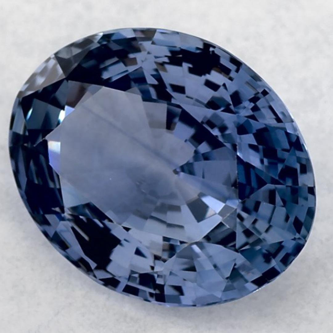 2.87 qt Zafiro Azul Oval Gema Suelta Corte oval en venta