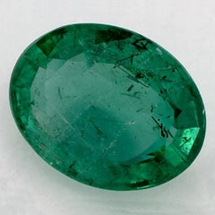 2.87 Karat Smaragd Oval Loser Edelstein