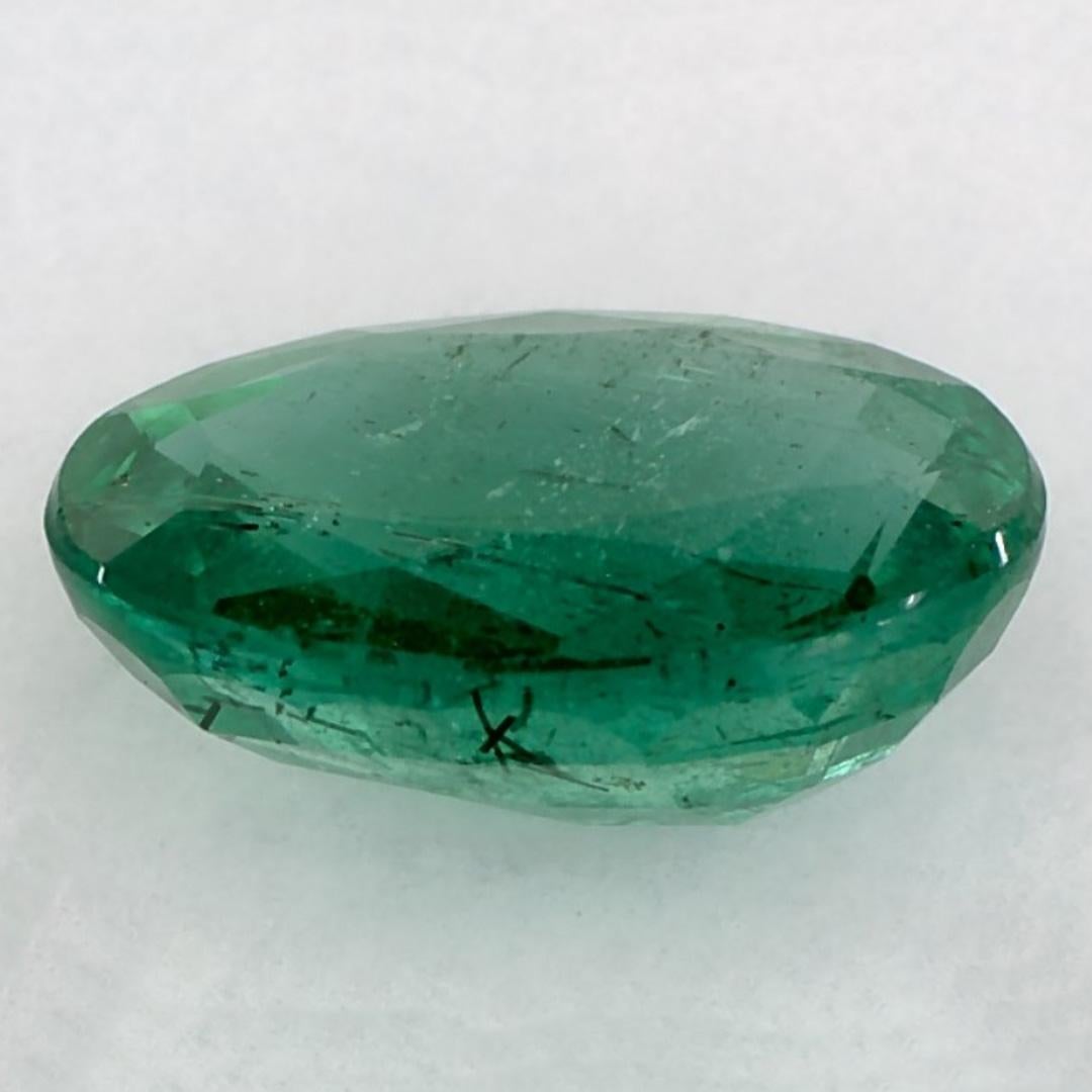 2.87 Ct Emerald Oval Loose Gemstone (pierre précieuse en vrac) Neuf - En vente à Fort Lee, NJ