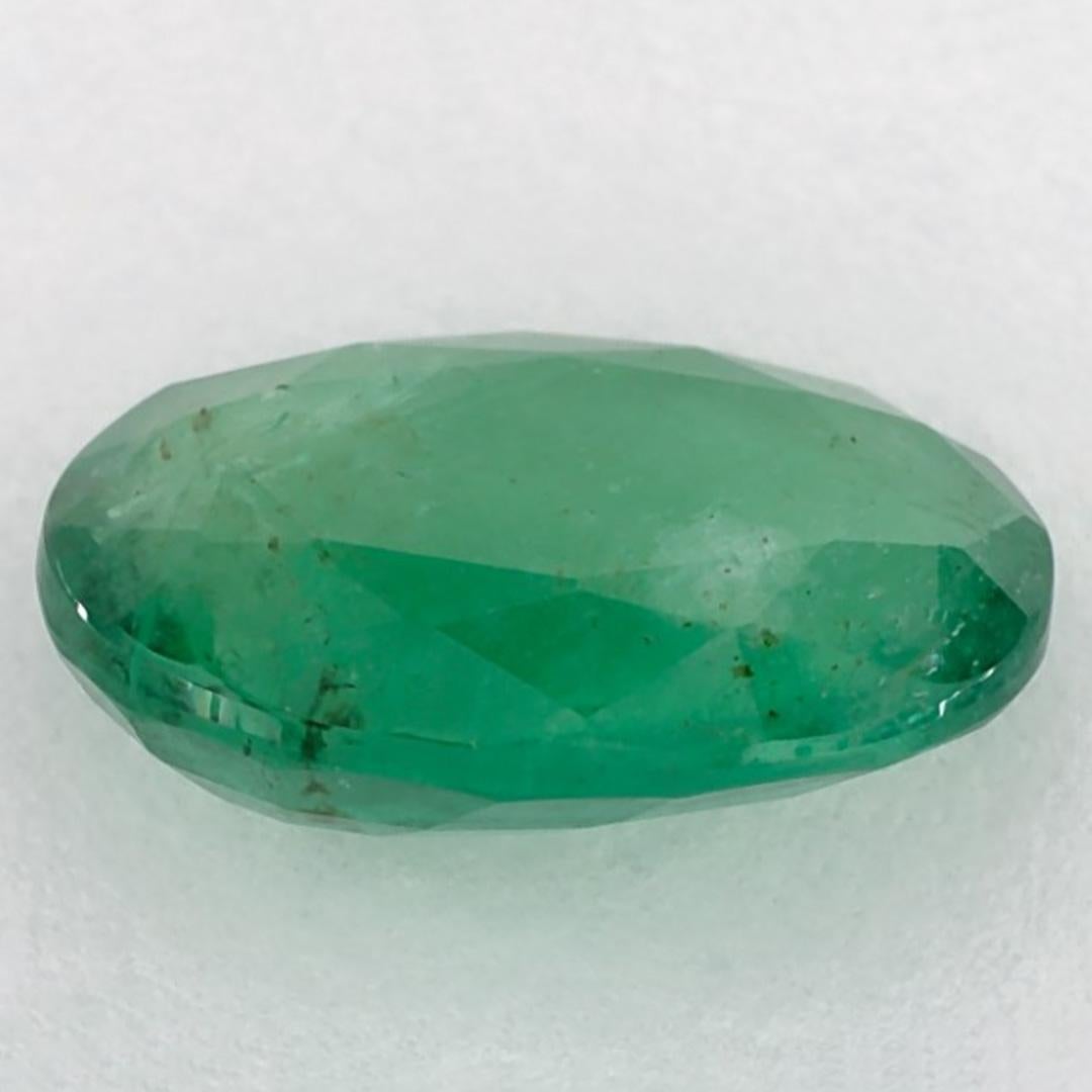 2.87 Karat Smaragd Oval Loser Edelstein im Zustand „Neu“ im Angebot in Fort Lee, NJ