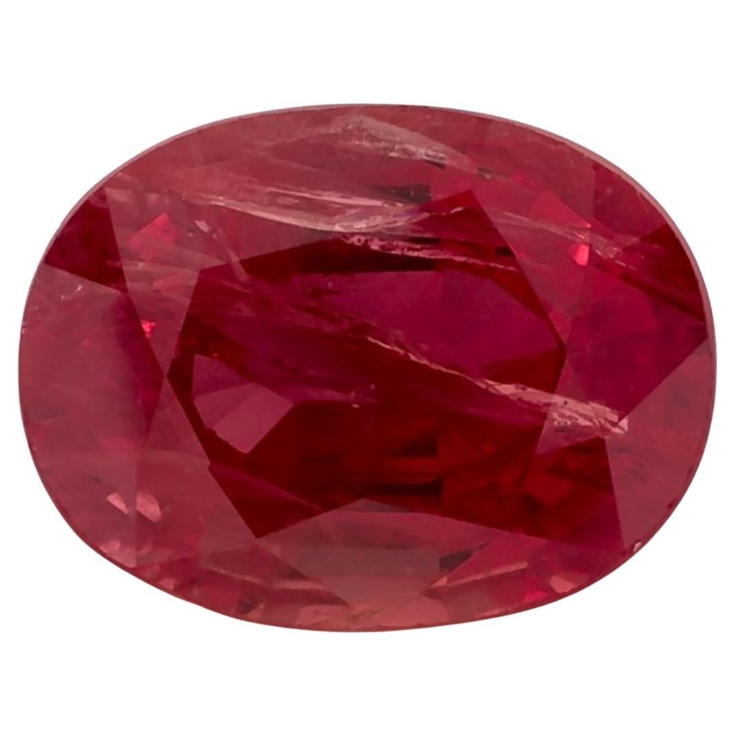 2.87 Ct Ruby Oval Loose Gemstone