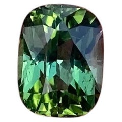 2.87 Ct. Yellowish-GREEN Tourmaline natural loose gemstone, Cushion , Nigeria