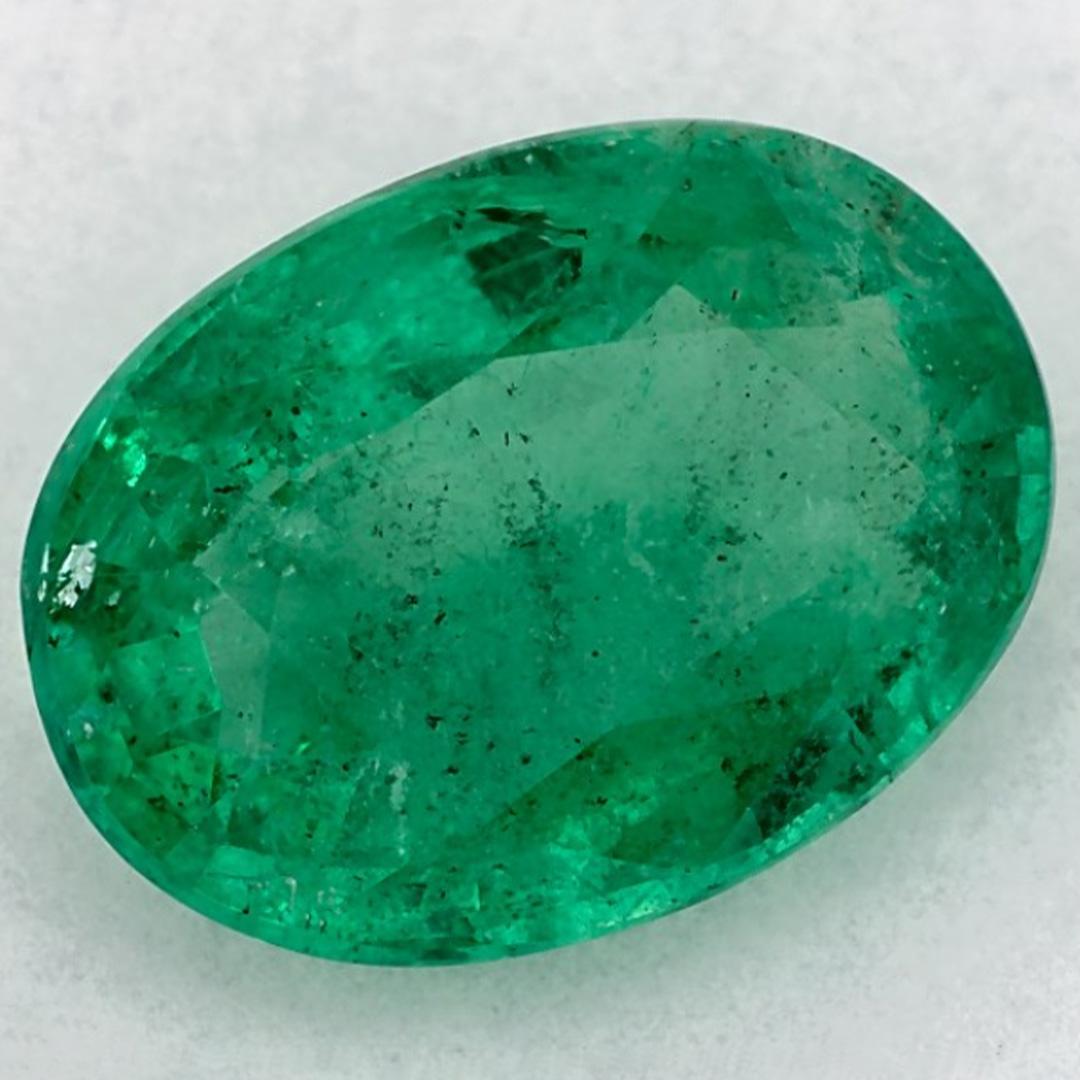 2.87 Karat Smaragd Oval Lose Edelstein (Ovalschliff) im Angebot