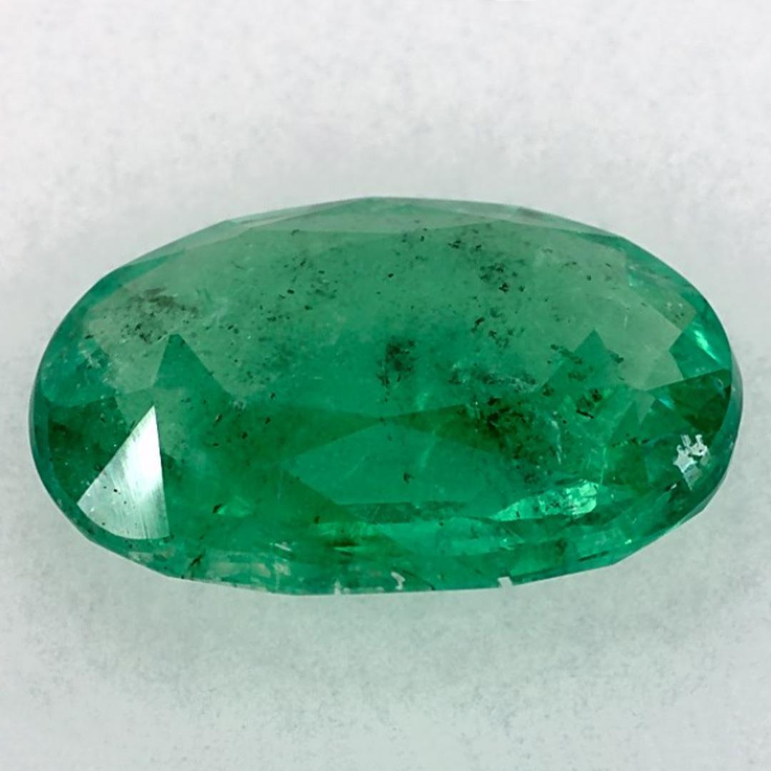 2.87 Karat Smaragd Oval Lose Edelstein im Zustand „Neu“ im Angebot in Fort Lee, NJ