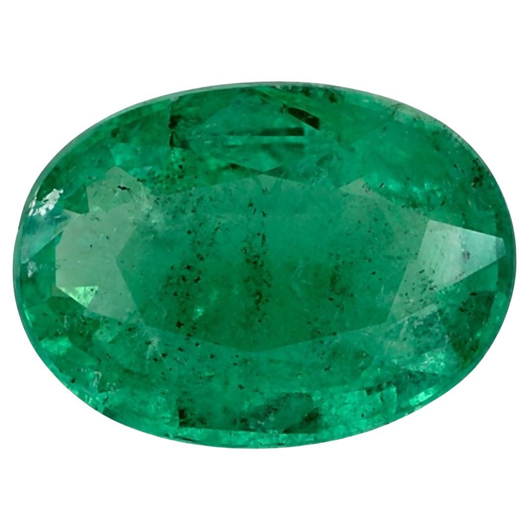Gema suelta ovalada esmeralda de 2.87 cts