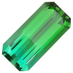 Used 28.75 Cts Natural Loose Blue Green Bicolor Tourmaline For Necklace Jewellery 