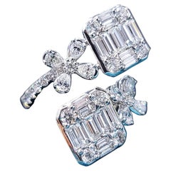 2.88 Carat White Diamond White Gold Ring