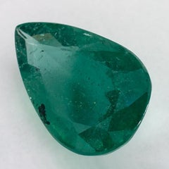 2.88 Ct Emerald Pear Loose Gemstone