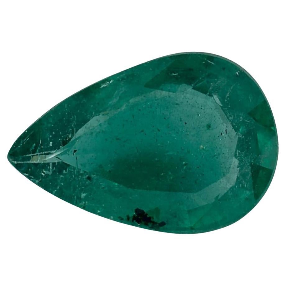 2.88 Karat Smaragd Birne Loser Edelstein im Angebot