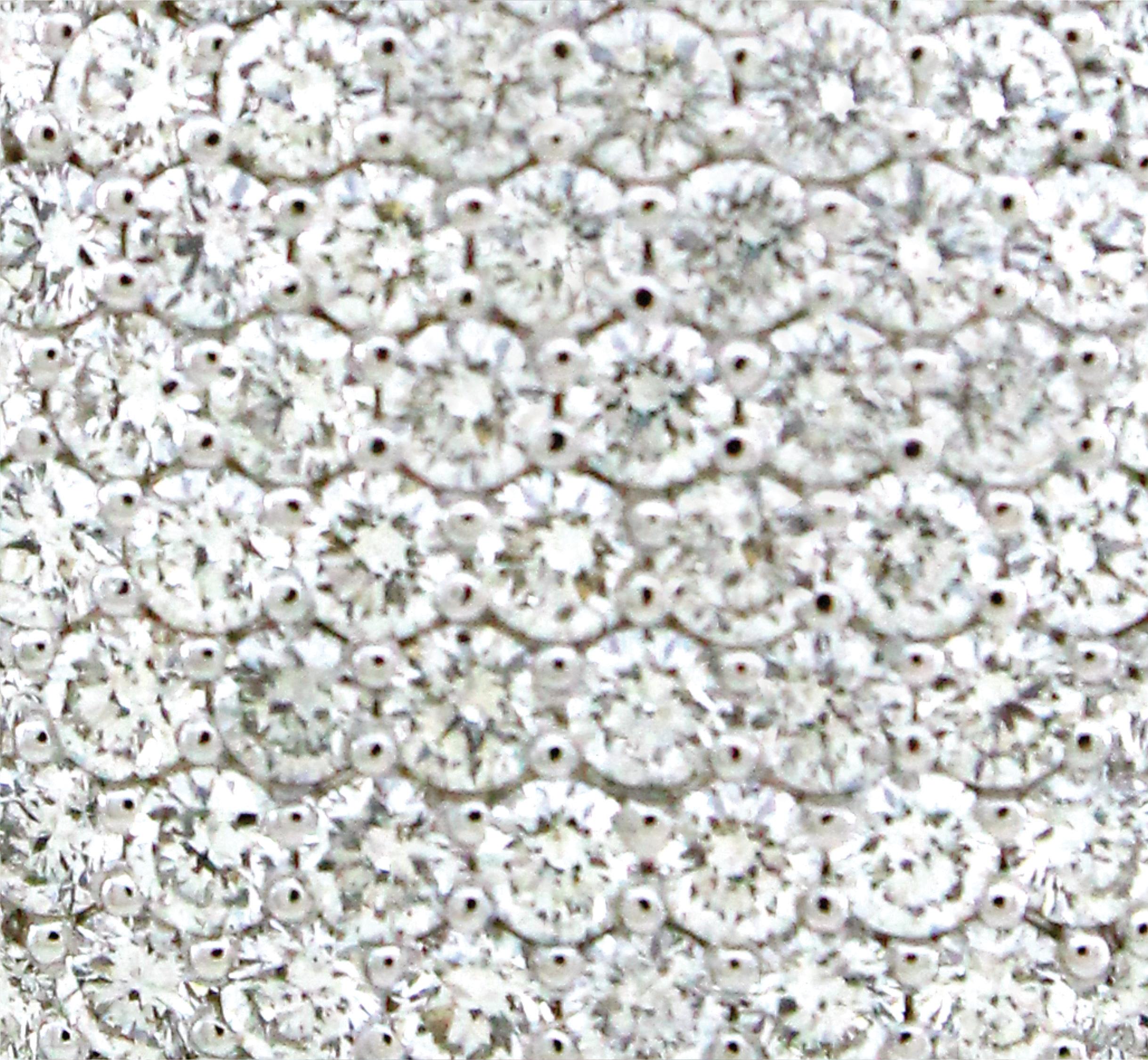 Round Cut 2.88 cts of Diamond Pave Ring For Sale