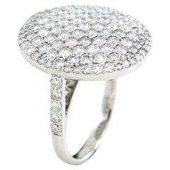 Anillo con pavé de diamantes de 2,88 cts