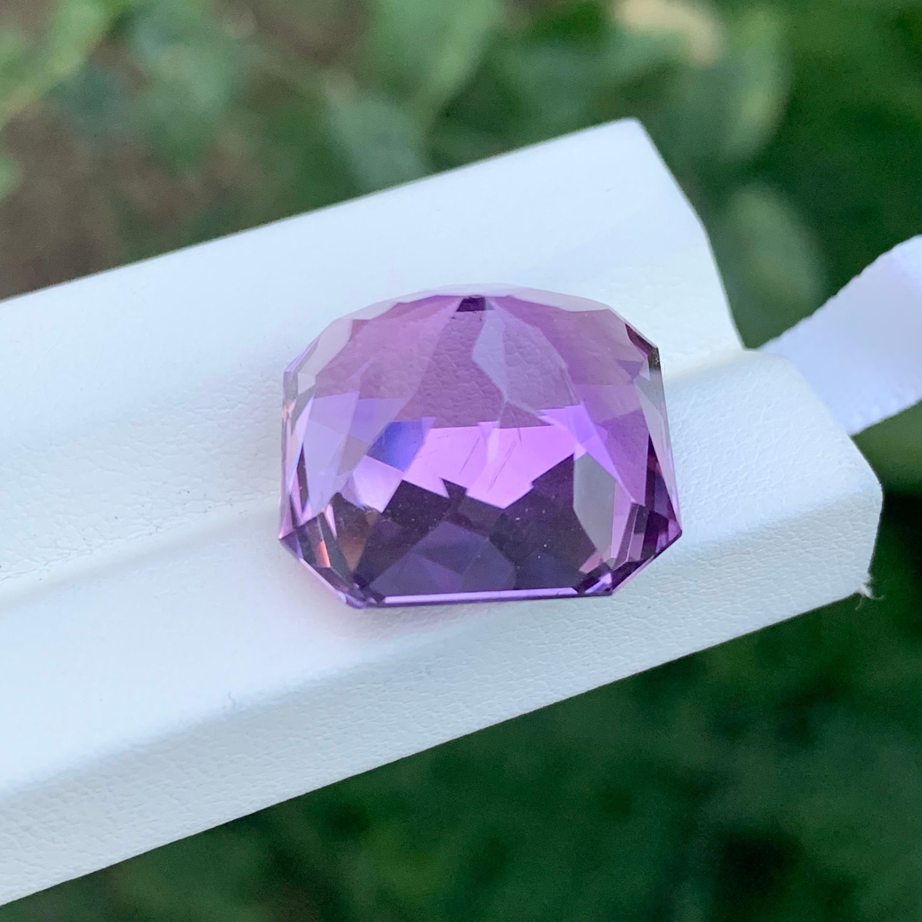 28.80 quilates de amatista natural suelta en forma de esmeralda Gema Corte esmeralda en venta