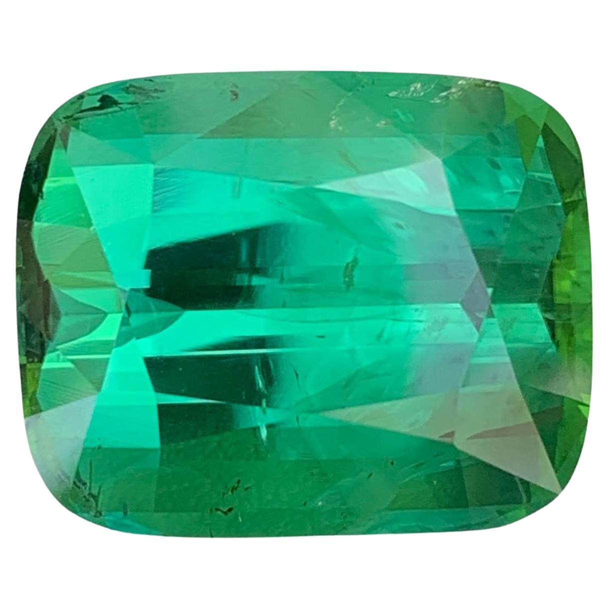 28.80 Karat Grüner Turmalin Stein Cushion Cut Natürlicher Afghanischer Edelstein