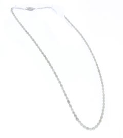 28.80ctw White Natural Diamond Round Faceted Necklace (collier à facettes)