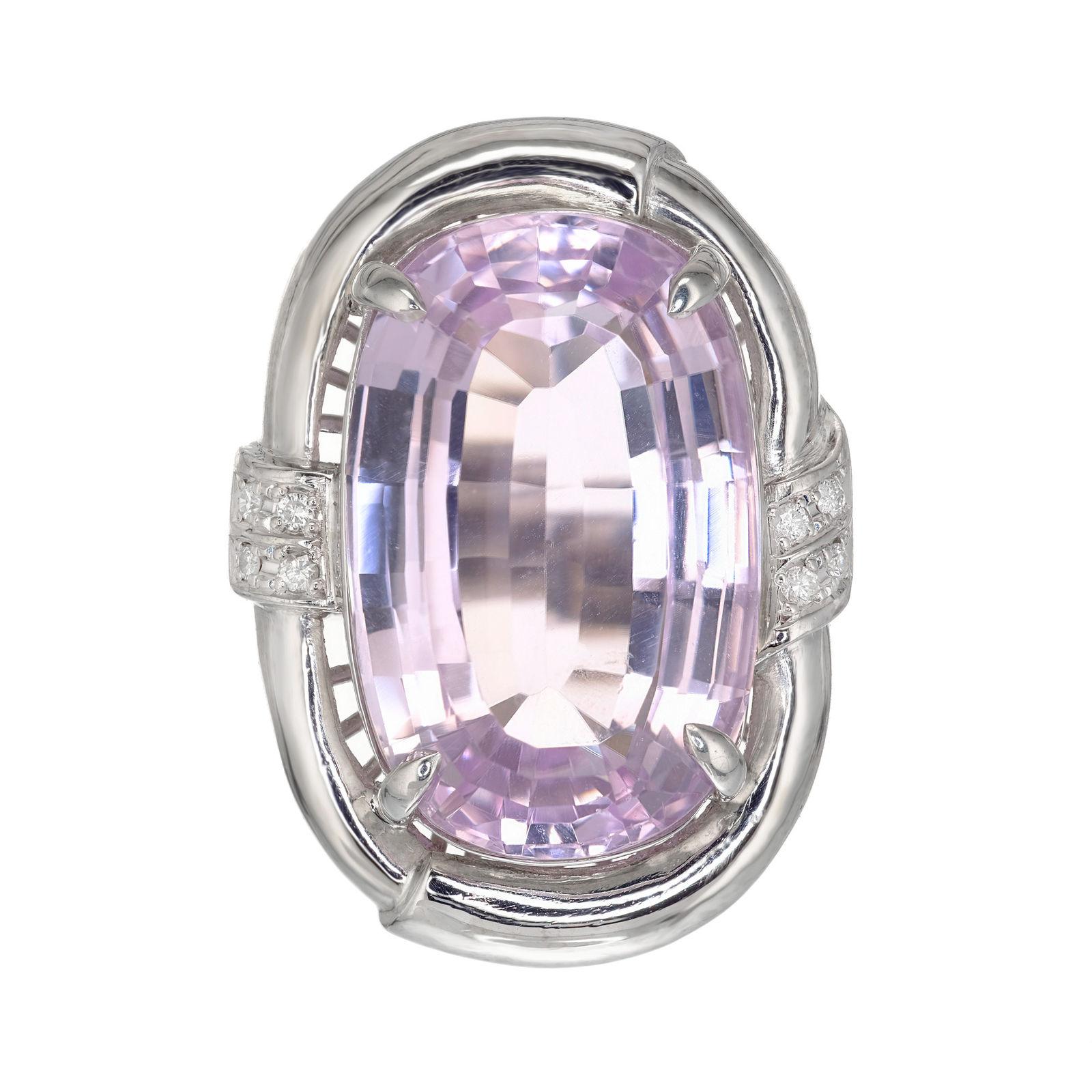 kunzite cocktail ring