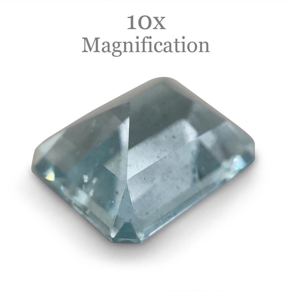 2.88ct Smaragdschliff Aquamarin im Angebot 6