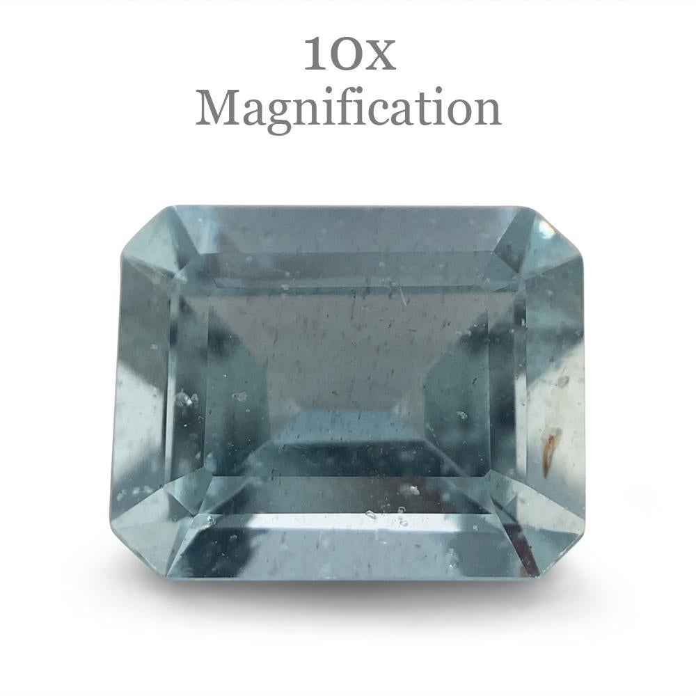 2.88ct Smaragdschliff Aquamarin im Angebot 7