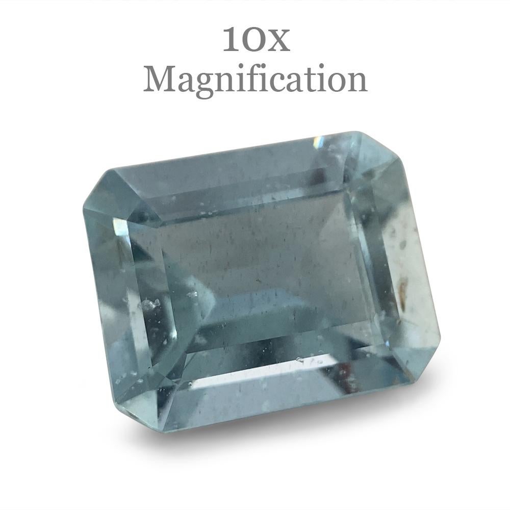 2.88ct Smaragdschliff Aquamarin im Angebot 8