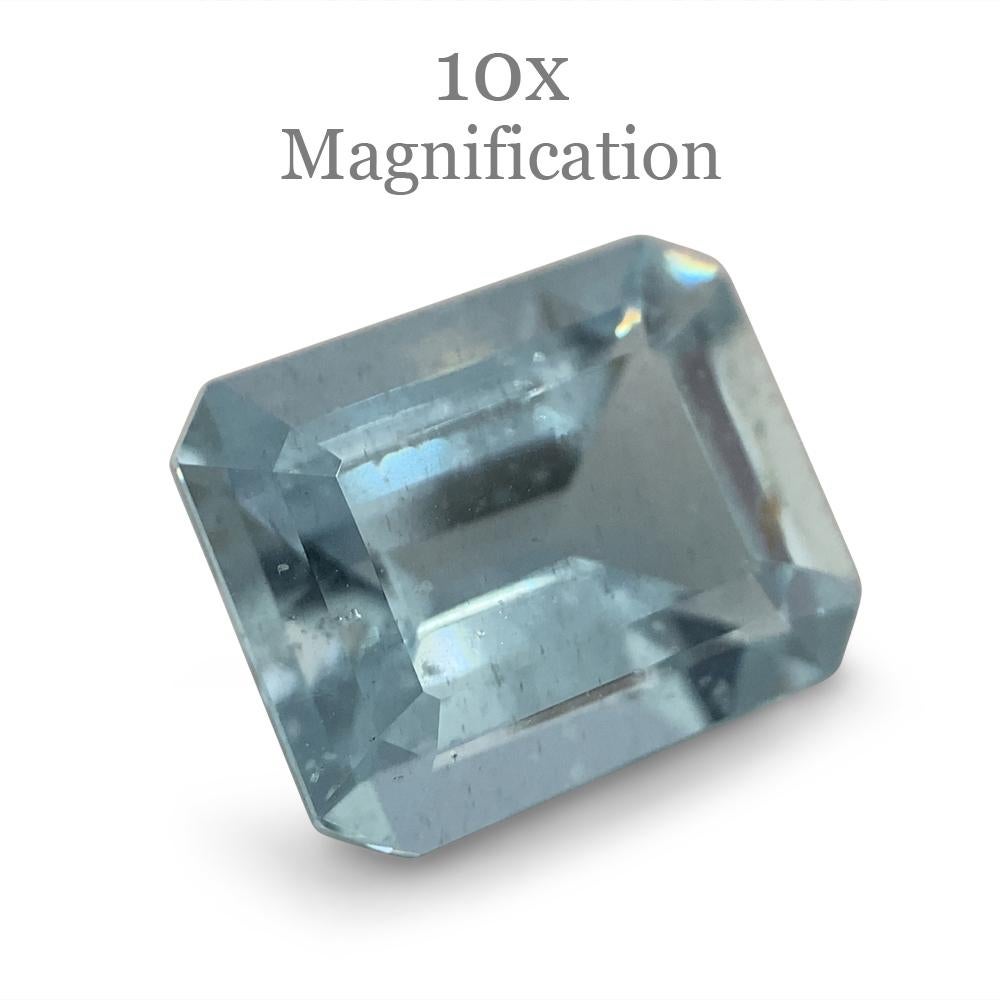 2.88ct Smaragdschliff Aquamarin im Angebot 9