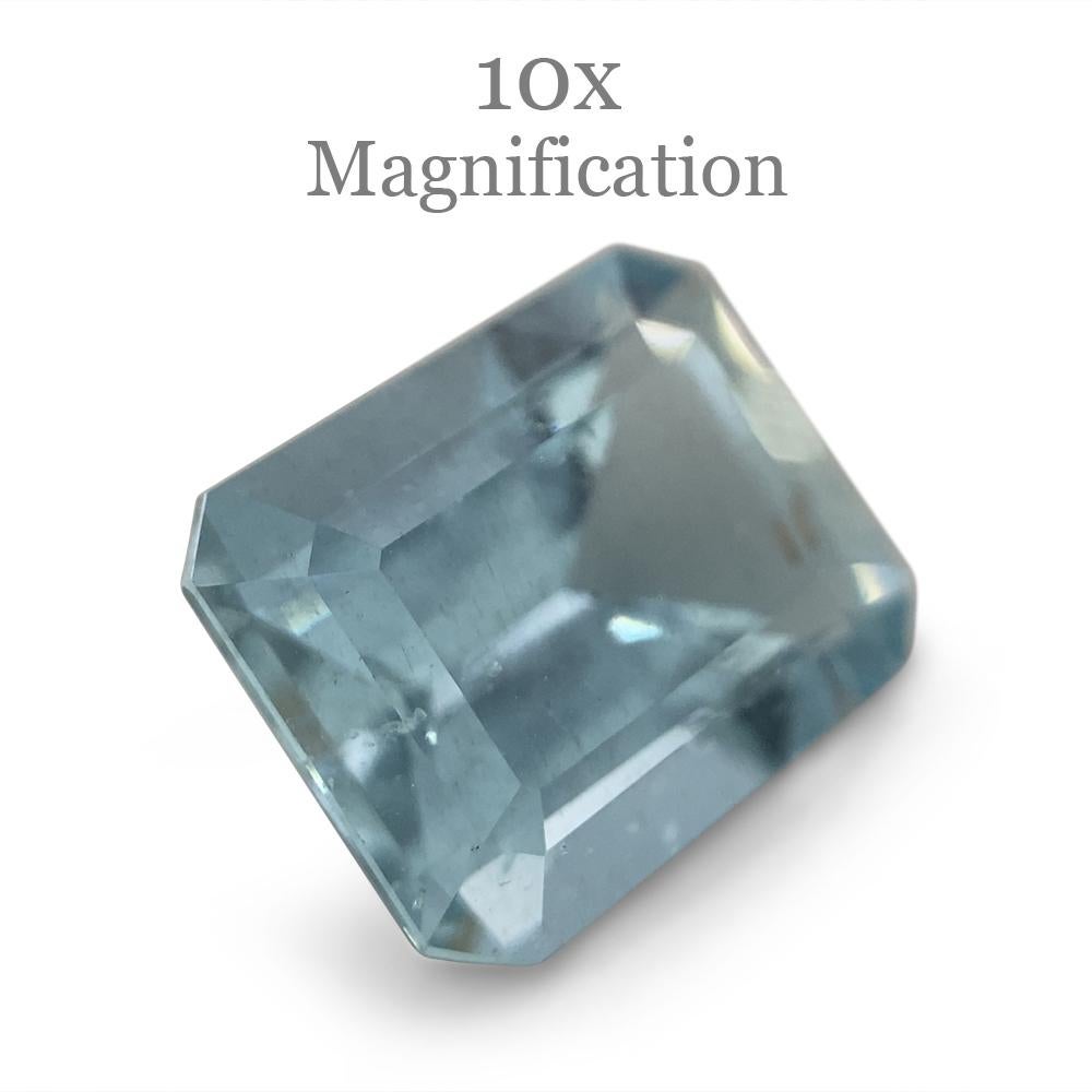 2.88ct Emerald Cut Aquamarine 10
