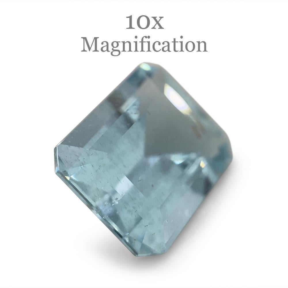 2.88ct Smaragdschliff Aquamarin im Angebot 11